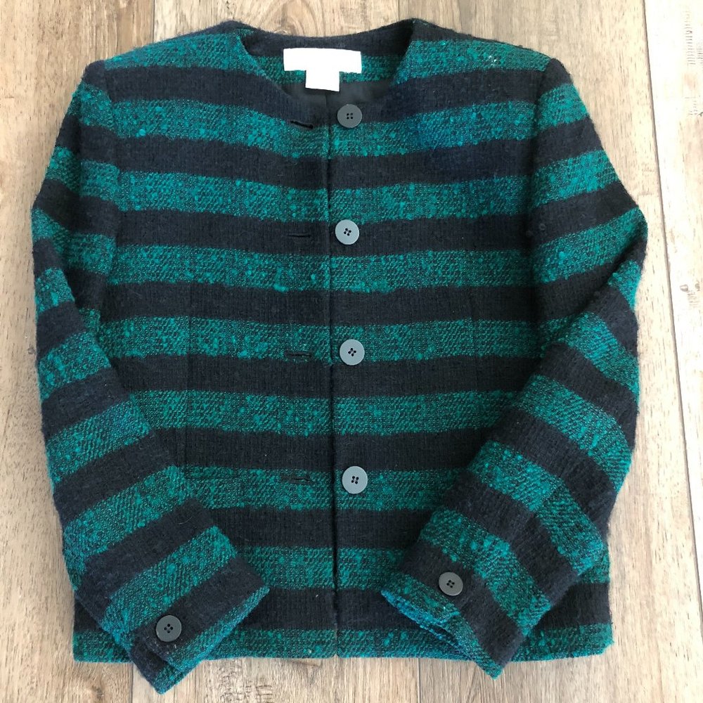 Jones New York Padded Shoulder Jacket, Size 4P